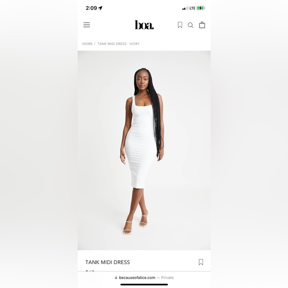Soft and smooth BOA midi dress - Picture 8 of 8